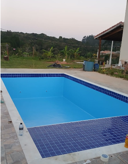 Piscina Sítio · Pôr do Sol